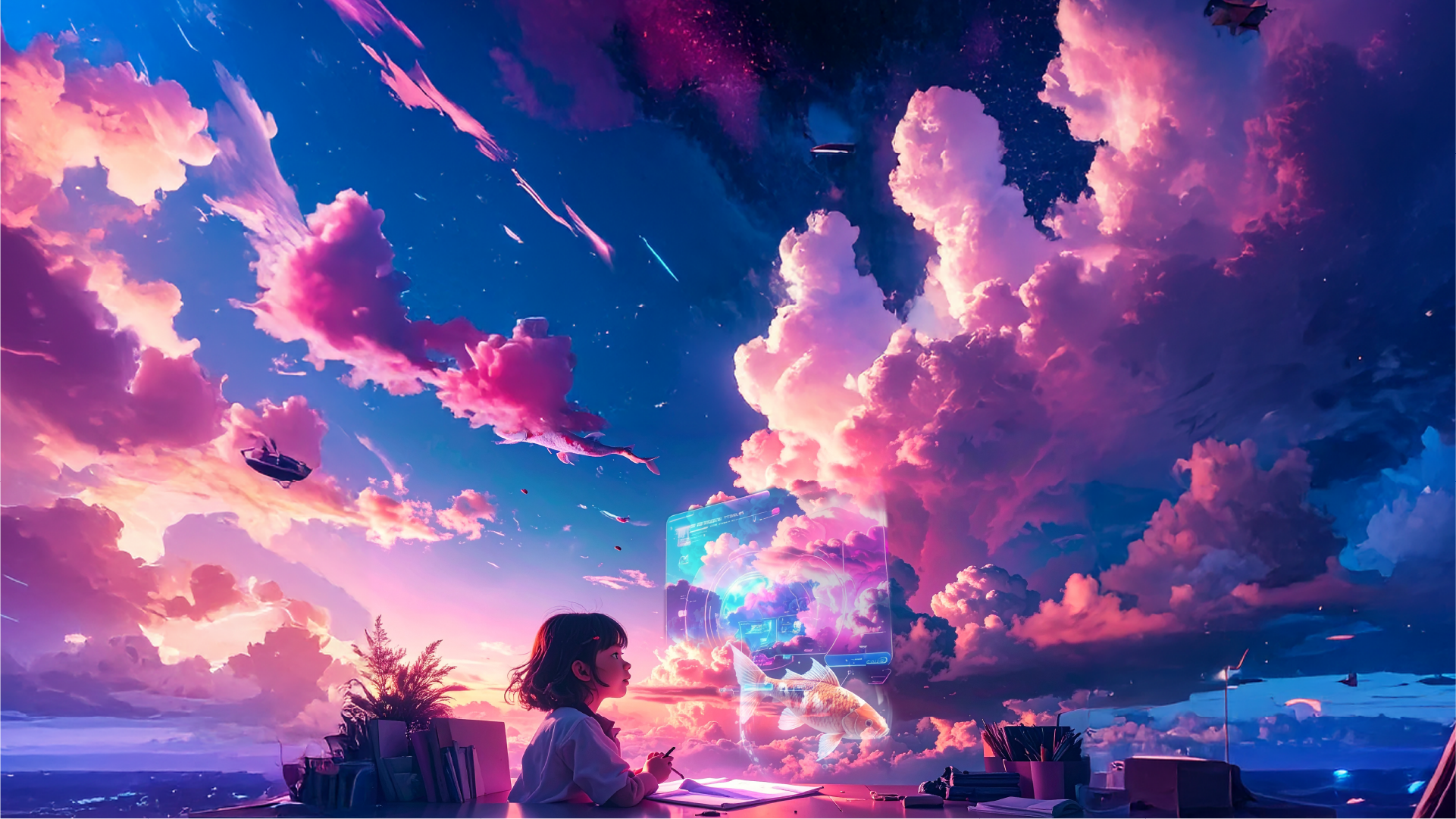 アニメ調のイラスト